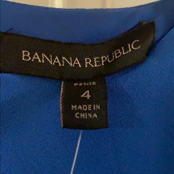 Banana Republic Cobalt Blue Sleeveless Blouson Mini Dress - Picture 3 of 8